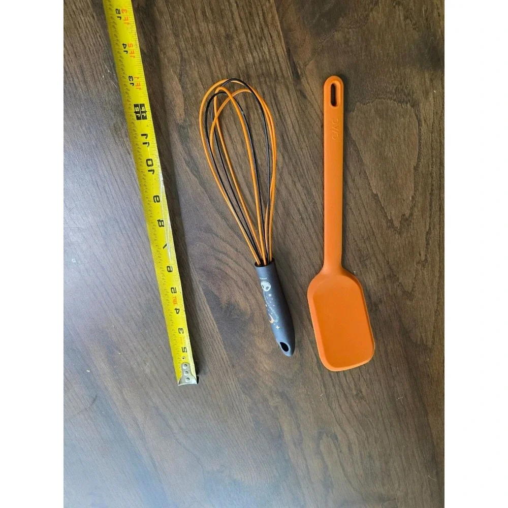 Disney‎ Jack Skellington Whisk & Orange Silicone Spatula Set B3